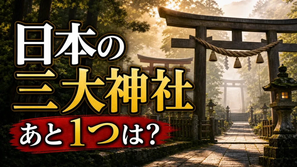 日本の三大神社は伊勢神宮と出雲大社あと1つはどこ？有力候補3社の御朱印情報も比較のアイキャッチ画像