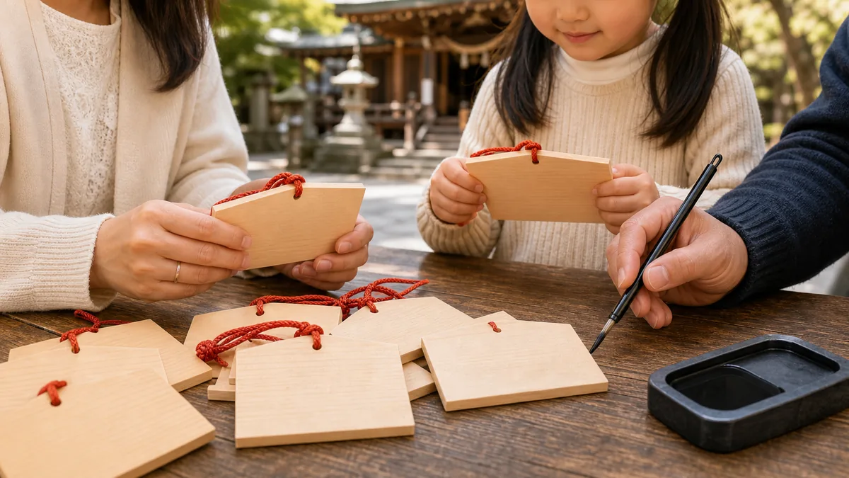 家族の健康を願う絵馬の例文10選｜親・子ども・夫婦それぞれの書き方の解説画像