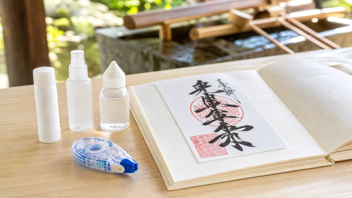 書き置き御朱印の貼り方で差がつく「のり」4種を徹底比較の解説画像
