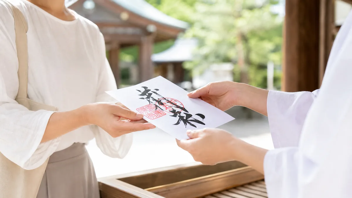 書き置き御朱印のもらい方|御朱印帳忘れた時の正しい伝え方とマナーの解説画像