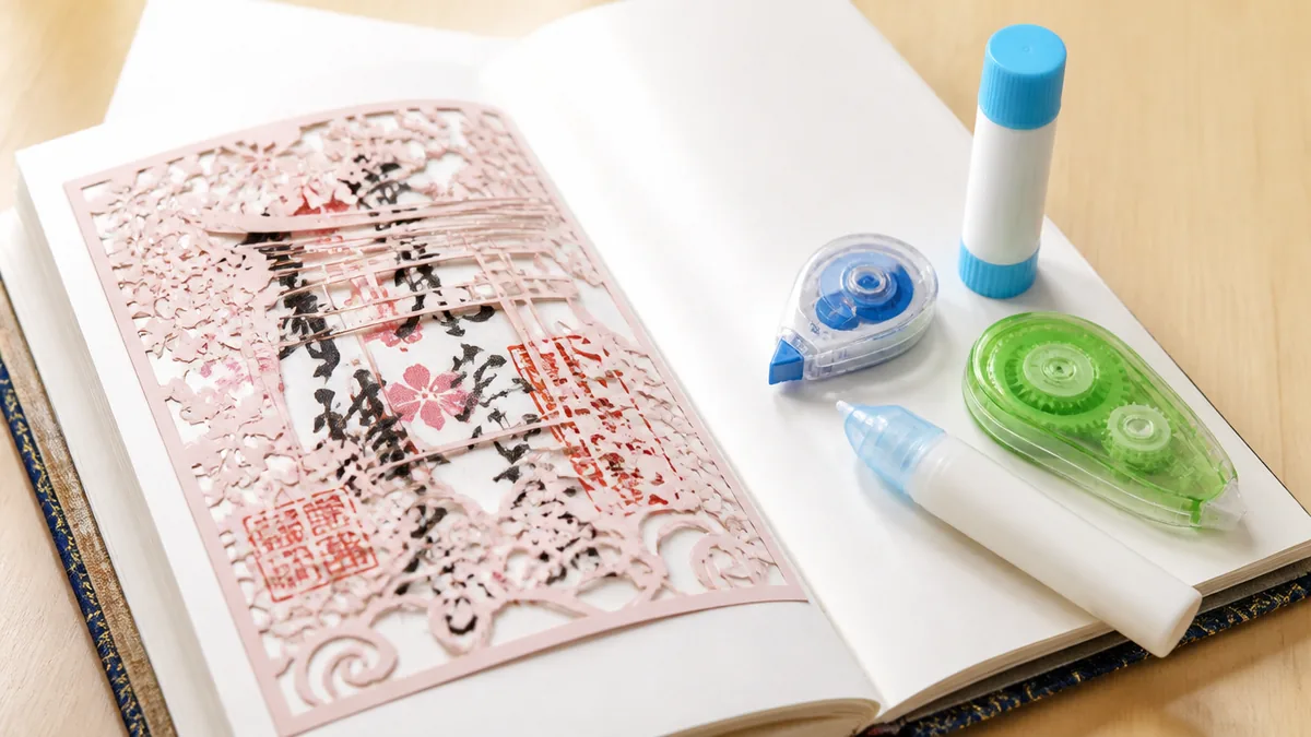 切り絵御朱印の貼り方で失敗しない「のり」の選び方|4種類を徹底比較の解説画像