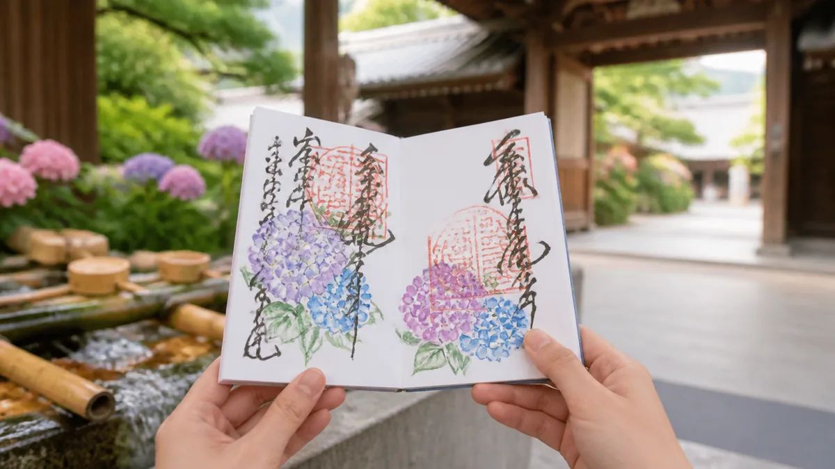 初心者向け｜あじさい御朱印めぐりの始め方と準備するものの解説画像