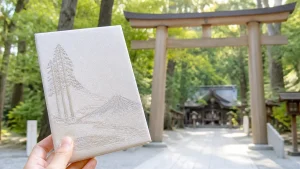 大神神社御朱印帳は大判2,000円｜デザインの意味・御朱印全種類・摂社めぐりコースまとめのアイキャッチ画像