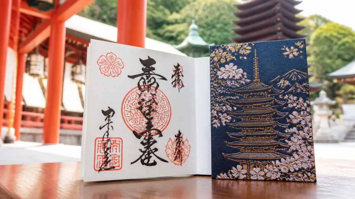 オリジナル御朱印帳｜十三重塔デザインの魅力と購入方法の解説画像