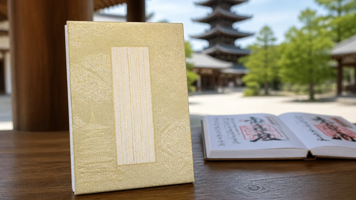 法隆寺の御朱印帳が他と違う理由|憲法十七条が記された唯一無二のデザインの解説画像