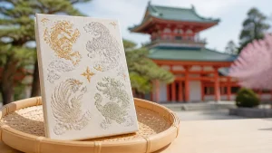 平安神宮御朱印帳は四神デザインで1,500円｜サイズ・購入場所・受付時間まとめのアイキャッチ画像
