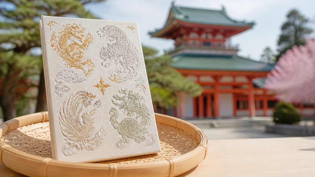 平安神宮御朱印帳は四神デザインで1,500円｜サイズ・購入場所・受付時間まとめのアイキャッチ画像