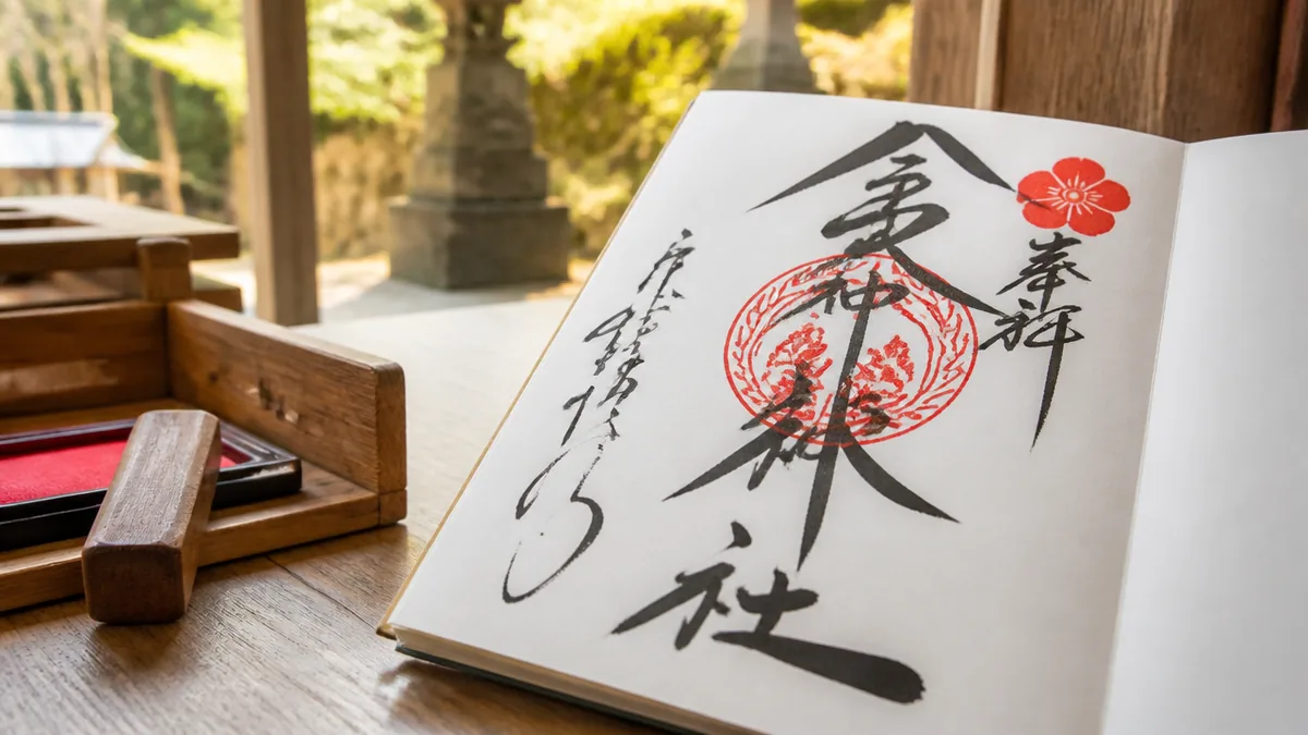 御朱印のデザインと特徴|墨書き・朱印に宿る修験道の風格の解説画像